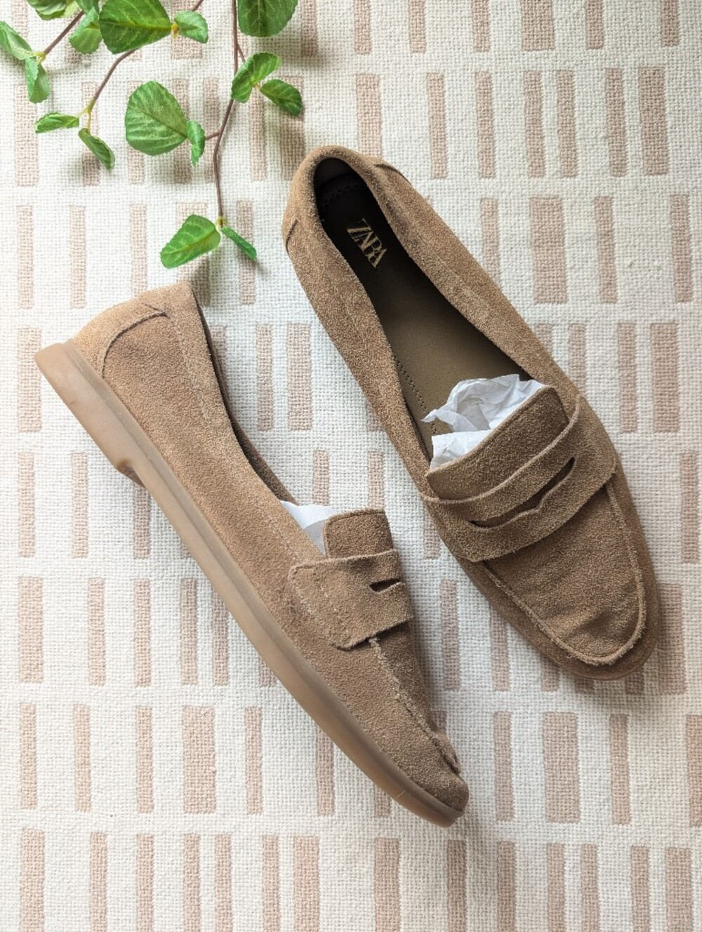Zara | 11 | Suede Slip-On Leather Loafer